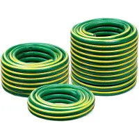 Markenlos Gartenschlauch 6-lagig ANTI-TWIST (3/4" Zoll - 15 m Länge) Bewässerungsschlauch mit Kreuzgewebe UV-beständig Schlauch PVC flexibler Wasserschlauch