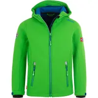 TROLLKIDS 161-304 Kinder-Softshelljacke in Grün – wasserdicht