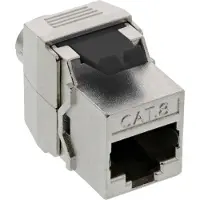 InLine Keystone RJ45 Buchse, SNAP-In, Cat.8.1, Schraubverschluss, RJ-45, Weiblich, Cat8.1, 28 mm, 35 mm, 17 mm