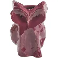 Serax Vase Owl S After Midnight Aubergine 16,5 x 15,5 x 23 cm
