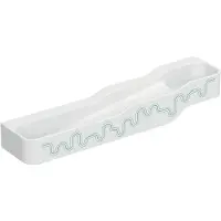 Geberit Bambini Spiel und Waschlandschaft, B:180cm, 4 Waschplätze, tieferes Becken links, ohne Überlauf, 502.977.79.2, Farbe: weiß-alpin / Dekor: waldgrün - hellgrün / ohne Hanhnloch