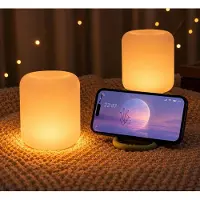Axvcuxio 2er LED Campinglampe,USB-Aufladung Nachtlicht,flexible Outdoorlampe zum Aufhängen,Hinstellen und Montieren,dimmbare Handyhalter Campingleuchte,Grün
