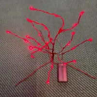 Star Micronics LED Minitree 30 x 15 cm rot Batteriebetrieb Best Season 725-55