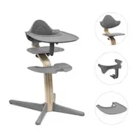 Stokke Nomi Bundle Hochstuhl inkl. Babyset und Tray, grau