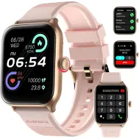 Riversong Smartwatch mit Telefonfunktion 1.85 Zoll HD Touchscreen Fitnessuhr mit SpO2 Herzfrequenz & Schlafmonitor 100+ Sportmodi IP68