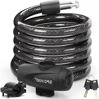 Famanu Fahrradsperre 120 cm/12 mm - Hohe Sicherheit - Antidiebstahl