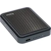 4smarts UltiMag, 5000 mAh, Lithium Polymer (LiPo), Adaptive Fast Charging, Quick Charge 3.0, Kabelloses Aufladen, Karbon