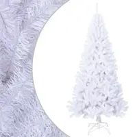 Furnicato Künstlicher Weihnachtsbaum mit Dicken Zweigen Weiß 240 cm PVC