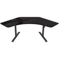 AROZZI Arena Angelo Gaming-Schreibtisch - 225 x 71 x 71-81 cm - Gunmetal