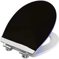 Cornat WC-Sitz Black Shining LED, MDF, Reversed Edge, mit Softclose-Funktion, KSDSC362