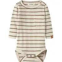 Name it Lil' Atelier Body l/ä - Slim - NbmKaby - Turteltaube/Känguru - - 68 - Body L/Ä