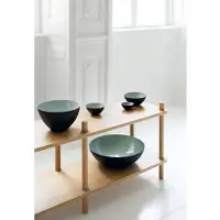 Normann Copenhagen Krenit Schale Ø25 Dusty Green - , Grün, für Küche, Metall