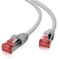 Helos Patchkabel Cat 6 S/FTP RJ45 grau 15m AWG27/7 LSZH GHMT