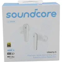 Soundcore Liberty 5, True Wireless Stereo (TWS), Anrufe/Musik, 58 g, Kopfhörer, Weiß