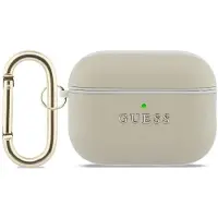 GUESS Schutzhülle für AirPods Pro 3, Grained PolyurethanClassic Logo Case, Golden