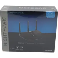Netgear Nighthawk AX/5-Stream AX2400 WiFi 6 Router (RAX30), Wi-Fi 6 (802.11ax), Dual-Band (2,4 GHz/5 GHz), Ethernet/LAN, Schwarz, Tabletop-Router