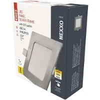 Emos LED Panel 7 W, quadratische 480 lm Einbauleuchte, Deckenleuchte extra flach, 3 einstellbare Lichtfarben, inkl. LED-Treiber, ZD2223