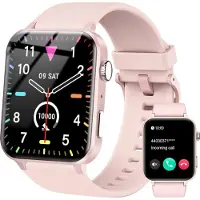 Iowodo Smartwatch 1.85 Inch Fitness Uhr mit Bluetooth Telefonfunktion Herzfrequenz Schlafmonitor Sportmodi IP68 Wasserdicht kompatibel Android iOS