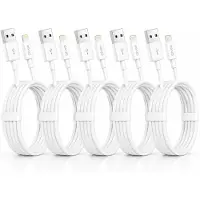 Qivee 5x iPhone Schnell Ladekabel Pro Max 1m USB für Apple iPhone iPad Kopfhörer