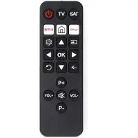 Nedis Universal-Fernbedienung - Vorprogrammiert - 2 Geräte - Disney + Button / Netflix Button - Infrarot - Schwarz