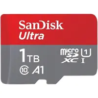 SanDisk Ultra Android microSDXC UHS-I Speicherkarte 1 TB + Adapter (Für Smartphones und Tablets, A1, Class 10, U1, Full HD-Videos, bis zu 150 MB/s)