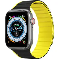DUX Magnetic Apple Watch SE, 8, 7, 6, 5, 4, 3, 2, 1 (41, 40, 38mm) Strap (LD Version) - Black/