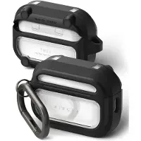 Ringke Hülle für AirPods Pro 3, UX Magnetic mit MagSafe, Schwarz-Transparent