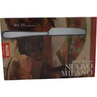 Alessi Nuovo Milano - Besteckgarnitur 24 tlg. (Monoblock-Messer), Edelstahl