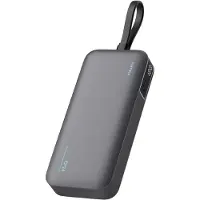 Cuktech LPB200N 40W 20000mAh Powerbank mit integriertem Kabel – Grau
