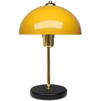 Opviq Tischleuchte in Gelb/ Schwarz - (H)38 x Ø 23 cm - onesize
