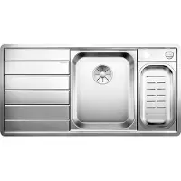 BLANCO AXIS III 6 S-IF, Schrankwaschbecken, Edelstahl, Edelstahl, Links, 60 cm, Deutschland