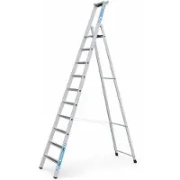 Zarges gebördelte Stehleiter Saferstep S eloxiert 10 Stufen