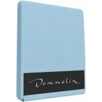 Dommelin Topper Spannbettlaken 5-9 cm Pastellblau (Satin 300TC)-180 x 200 cm