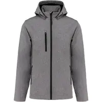 Kariban 3-lagige Uni-Softshell-Jacke mit Kapuze und abnehmbaren Ärmeln