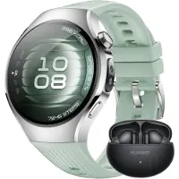 Huawei Watch 5 Smartwatch FreeBuds 6i Schwarz mit X TAP Health Sensor AMOLED Display GPS SpO2 eSIM 5ATM wasserdicht für iOS Android 30 Monate Garant