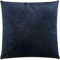 TRAUMSCHLAF Dekokissenhülle Samt Uni 50x50 cm | dunkelblau - blau