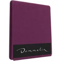 Dommelin Spannbettlaken Aubergine (Perkal 200TC)-120 x 220 cm