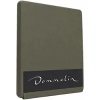 Dommelin Topper Spannbettlaken 5-9 cm Olive (Perkal 200TC)-160 x 200 cm