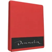 Dommelin Topper Spannbettlaken 10-14 cm Koralle (Perkal 400TC)-100 x 210 cm