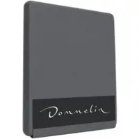 Dommelin Topper Spannbettlaken 10-14 cm Elefantengrau (Perkal 200TC)-90 x 210 cm