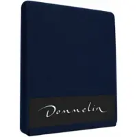 Dommelin Topper Spannbettlaken 10-14 cm Navy (Satin 300TC)-200 x 220 cm
