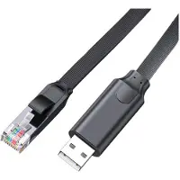 Semoic USB-auf-RJ45-Konsolenkabel, RS232-Seriell-Adapter für Laptop-Computer, USB-RJ45-8P8C-Konverter-Konsolenkabel, 300 cm