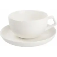 Salt & pepper Tasse und Untertasse Studio White 220 ml (4er Set)