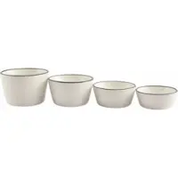 Salt & pepper Schüssel Nero White (4er Set)