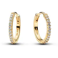 Pandora 264649C01 Damen-Ohrringe Funkelnde Creolen Goldfarben