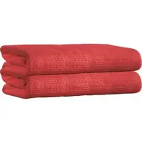 Erwin Müller Baumwolle Sommerdecke 2er-Pack in rot | Gr.: 220x240 cm