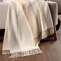Biederlack Plaid Light lines 130x170 cm - beige