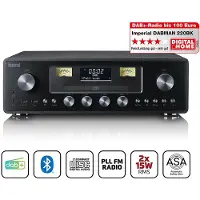 Imperial DABMAN280CDBK - All-in-One-Audiosystem mit DAB+/FM-Radio, Bluetooth, CD-Player, USB und ASA-Funktion - Schwarz