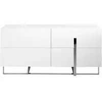 AC ANGEL CERDÁ Angel Cerdá Anrichte 3052 in Weiß / Stahl – (B)160 x (H)75 x (T)46 cm | Gr.: onesize