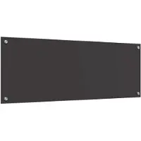 vidaXL Küchenrückwand Dunkelgrau 110 x 40 cm Gehärtetes Glas